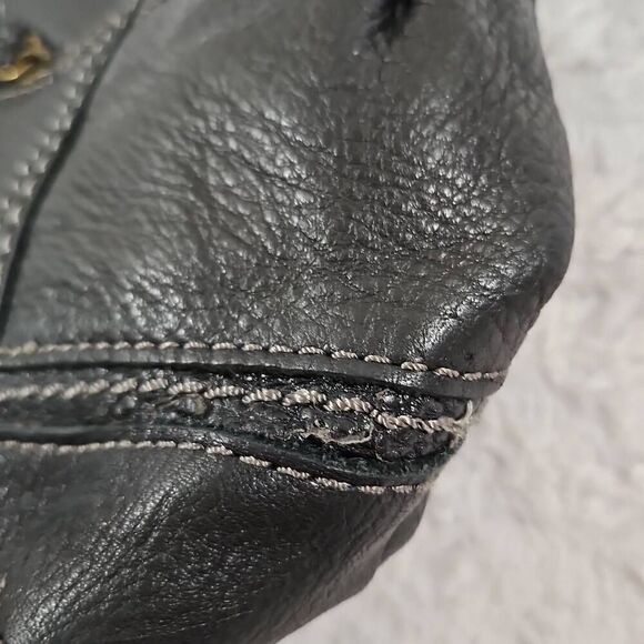 The Sak ‘Kendra’ Black Leather Soft Hobo Shoulder Bag Vegan Leather - Picture 9 of 14